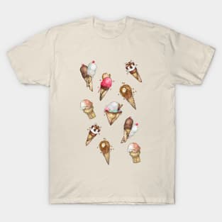 Summer Ice Cream Cones T-Shirt